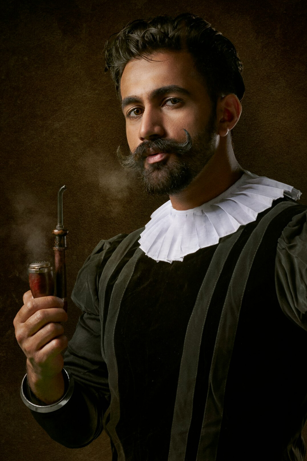 Studio portrait of a Uruguayan man historian in his thirties